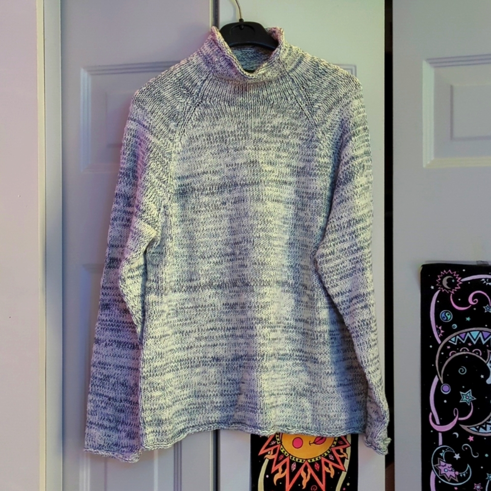 L.L. Bean Cottage Cotton Funnelneck Sweater